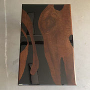KAZANAHOME Black Walnut Wood Epoxy Resin Table
