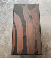 KAZANAHOME Black Walnut Wood Epoxy Resin Table