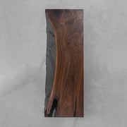 KAZANA Black Walnut Clear Epoxy Live Edge Dining Table 30.31"Wx 84.65"L